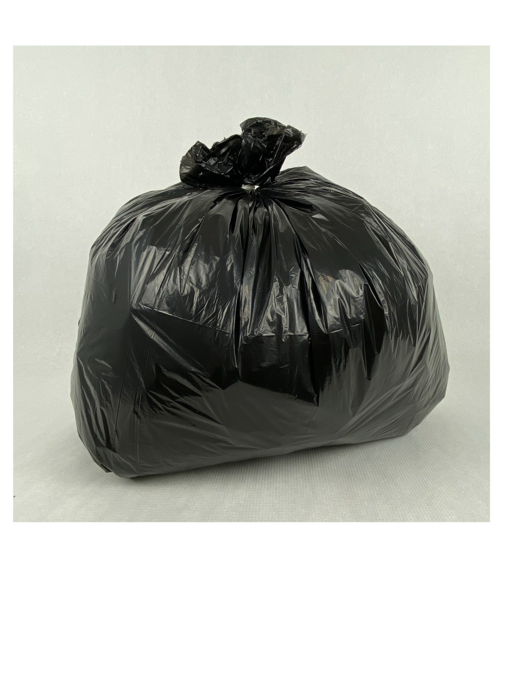 Qshape Lot de 150 sacs poubelle Noir 40 l